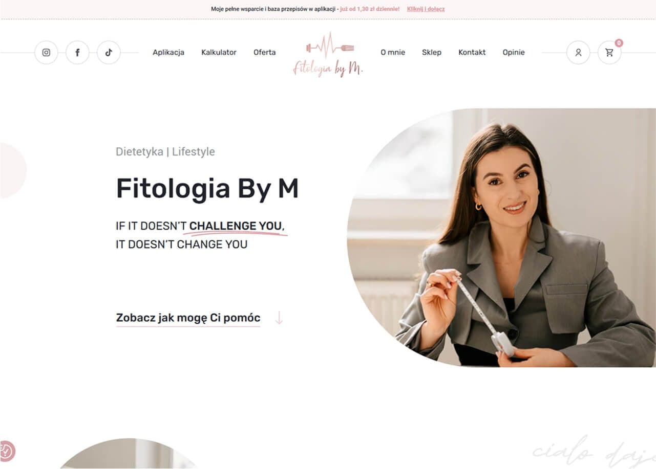 fitologia.eu website after the redesign