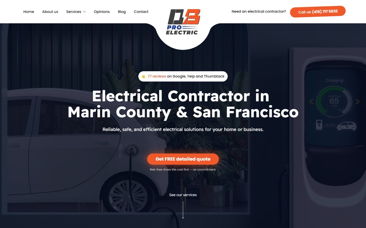 Website dbproelectric.com