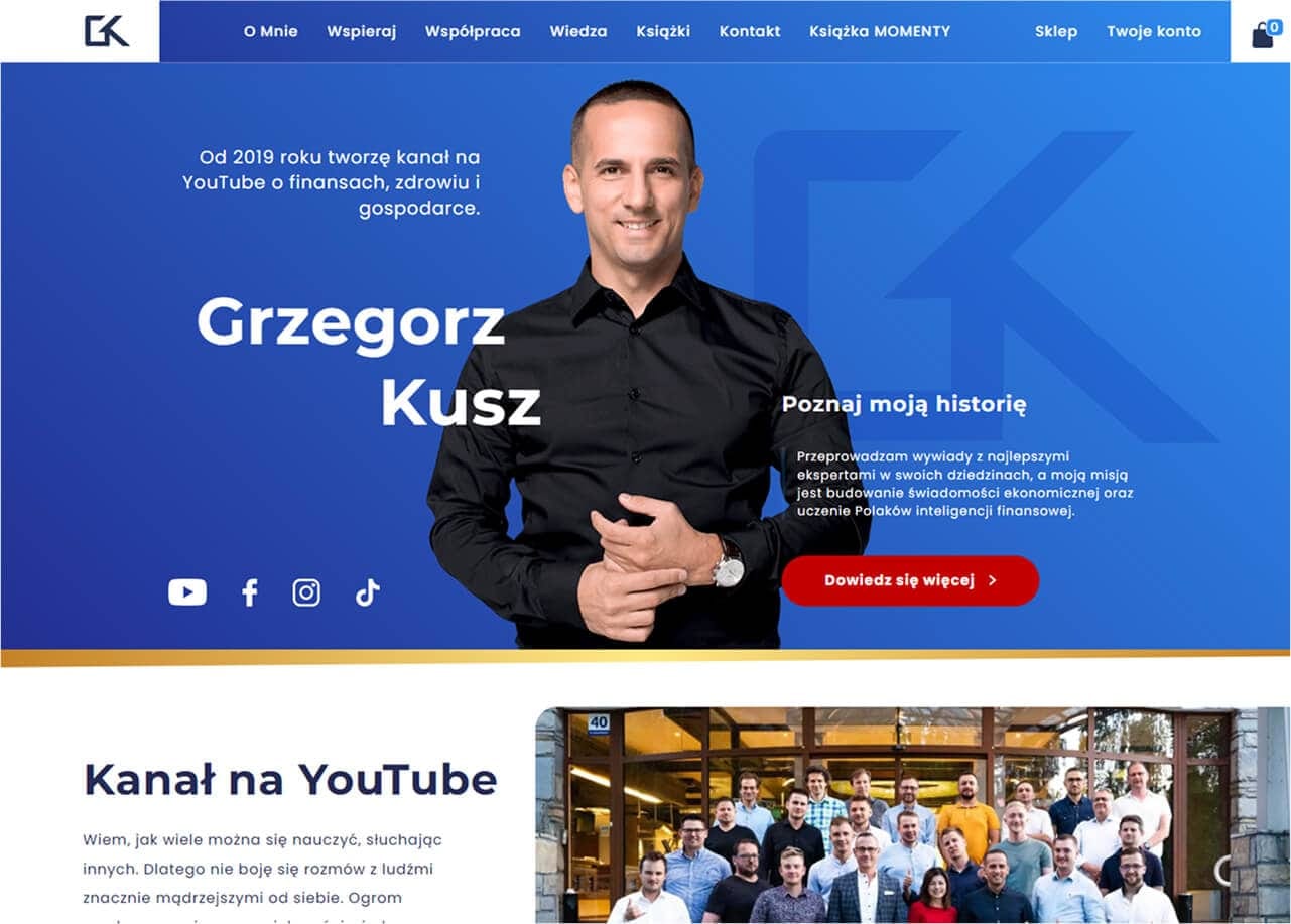 Website grzegorzkusz.pl